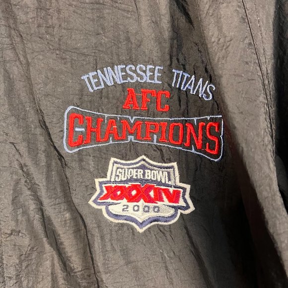 Vintage Tennessee‎ Titans 2000 Super Bowl Windbreaker Jacket AFC Champs NFL - Picture 3 of 8